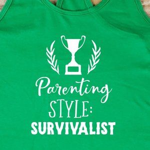 Parenting Style: Survivalist - ladies fitted tank top